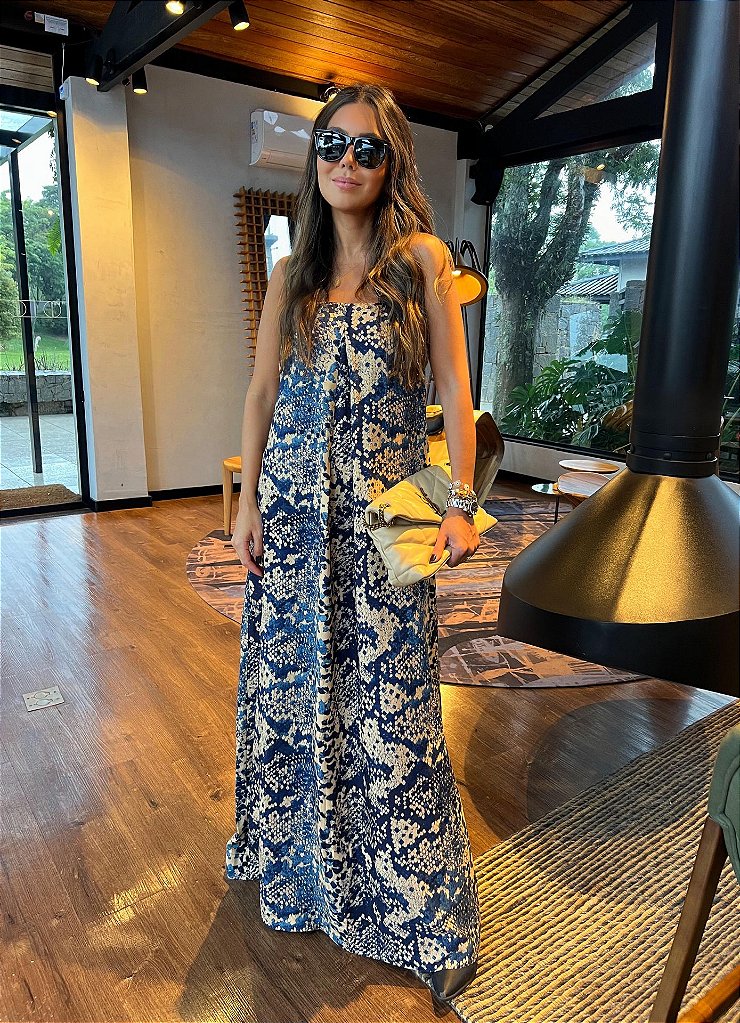 Vestido Top Silvia Blue