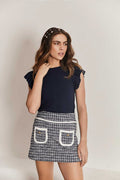 Saia Tweed L'amour Azul