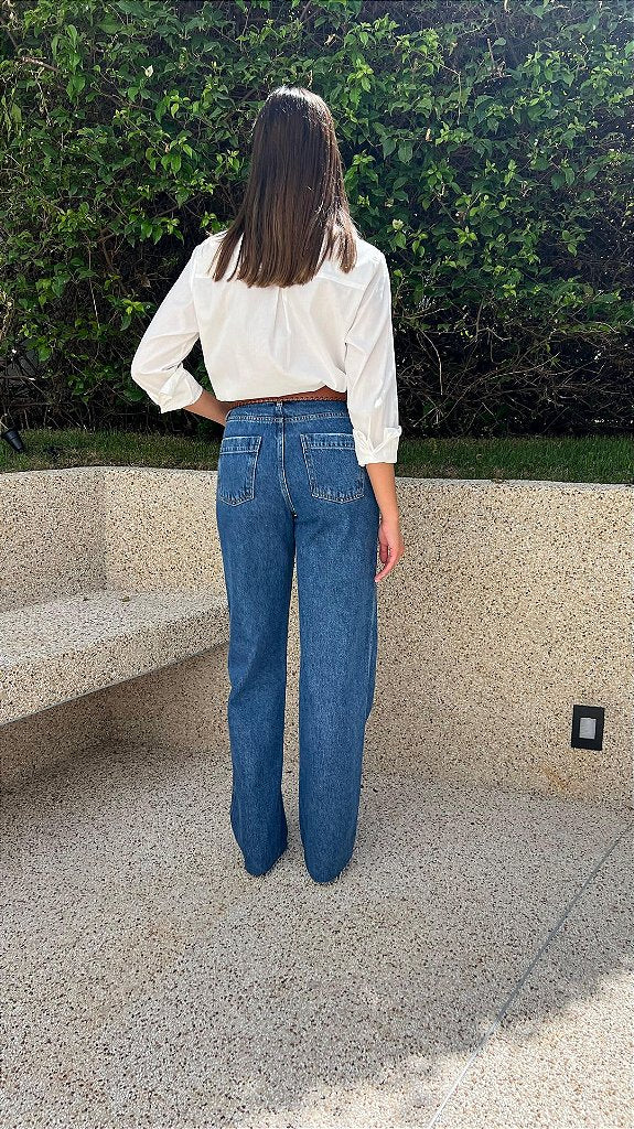 Calça jeans wide leg